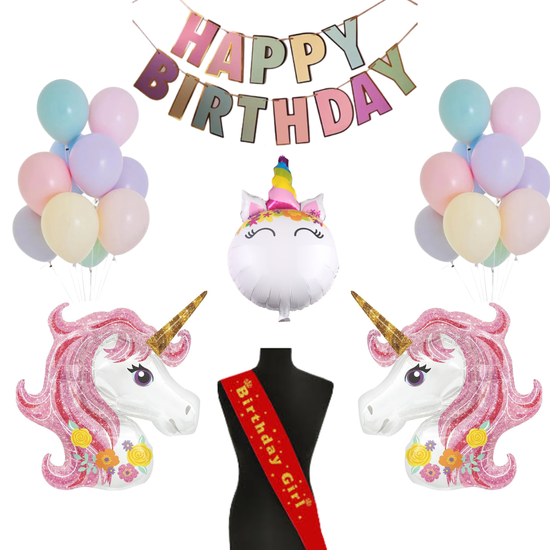 Unicorn Balloon Decoration set
