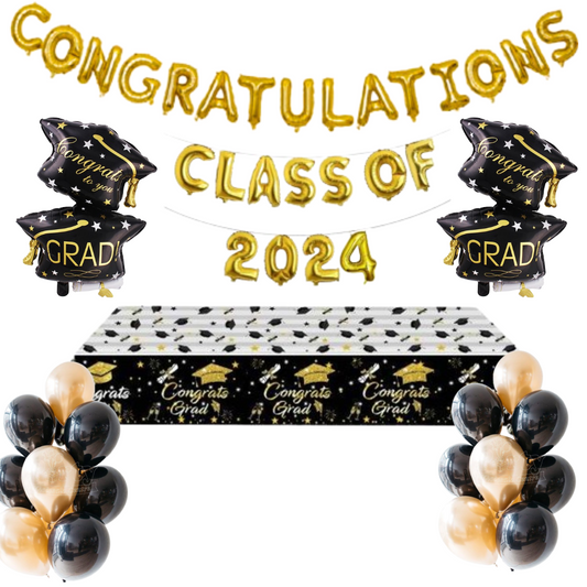 congratulations class of 24 black set