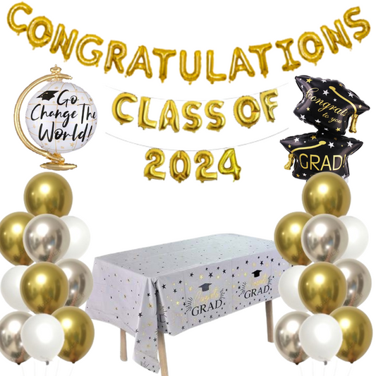 congratulations class of 24 white set