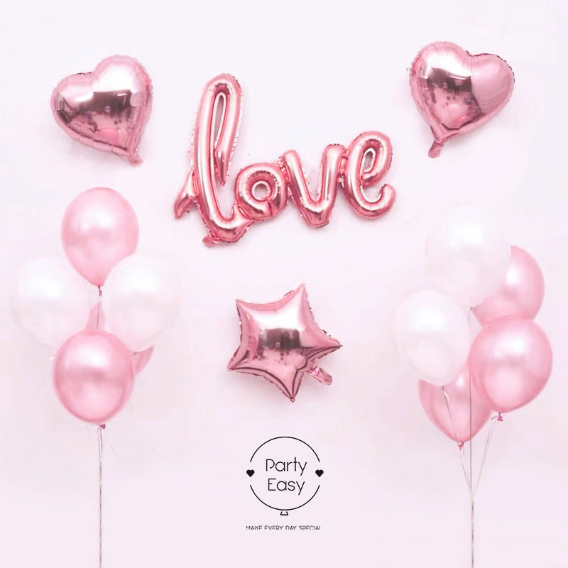 Elegant Pink Love Balloon Set – DIY or Ready-to-Use