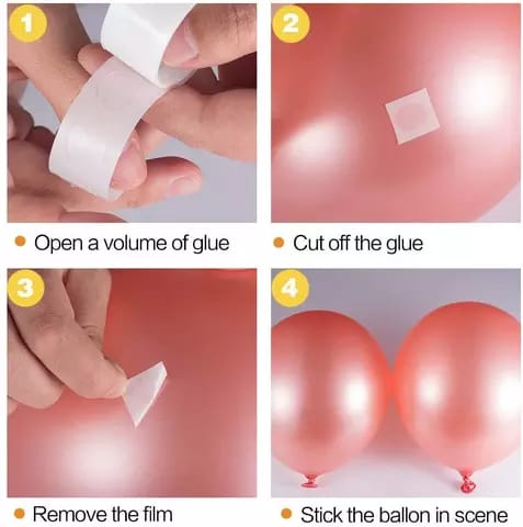 Removable Double Sided Dots of Glue Tape for Balloons