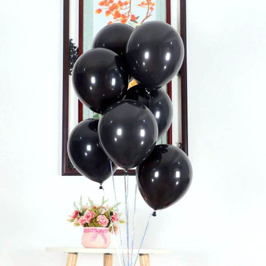 Black latex balloon thick