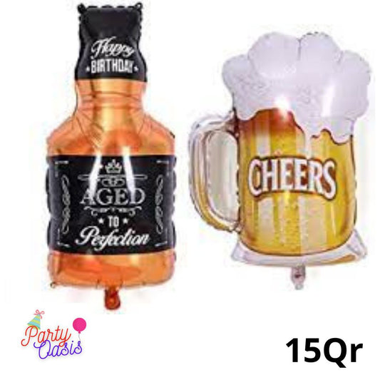 Cheers and Rum shaped balloon