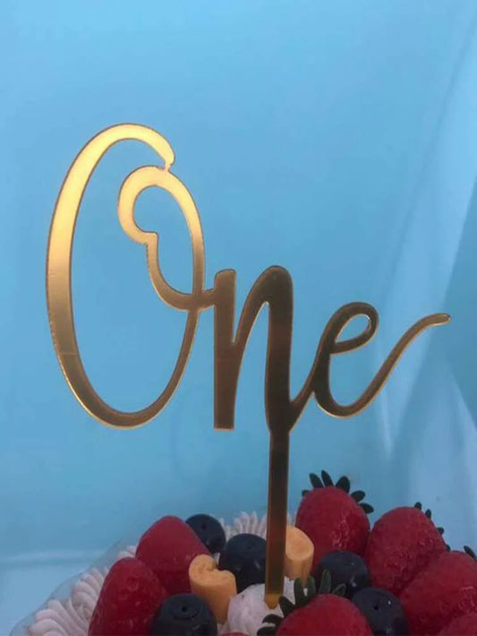 first birthday one cake topper