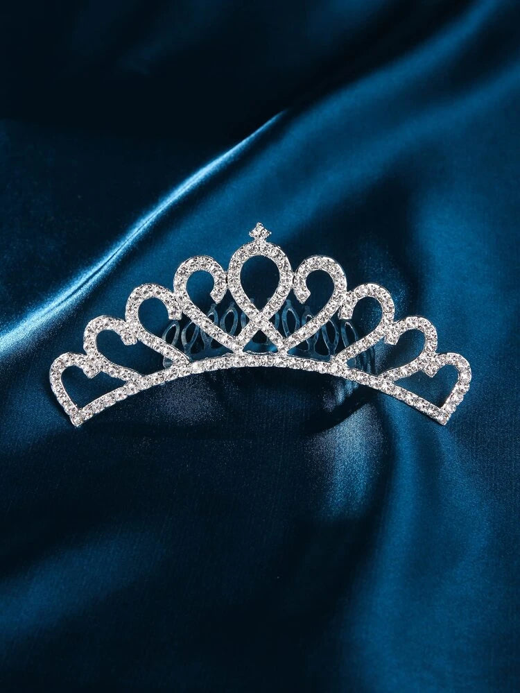Rhinestone Crown Decor Hair Pin