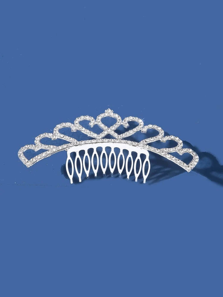 Rhinestone Crown Decor Hair Pin