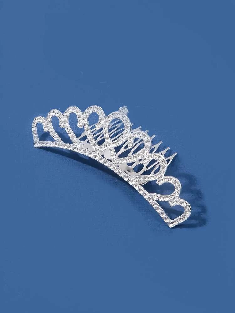 Rhinestone Crown Decor Hair Pin