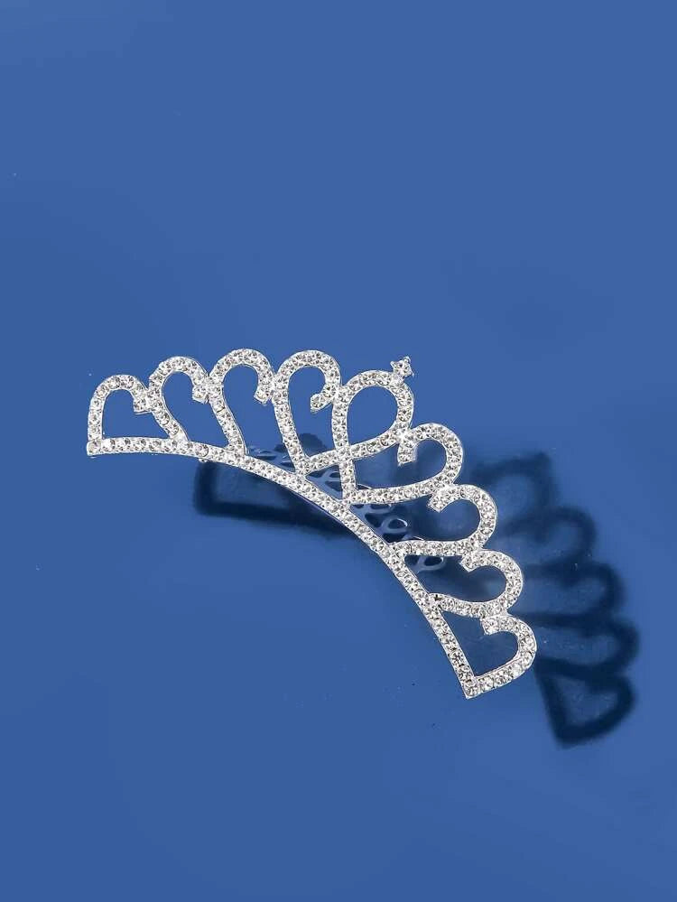 Rhinestone Crown Decor Hair Pin