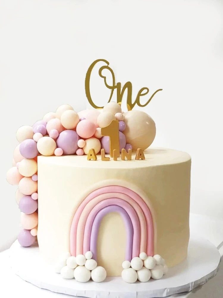 Cake topper first birthday one