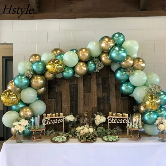 green Garland Party Decorations