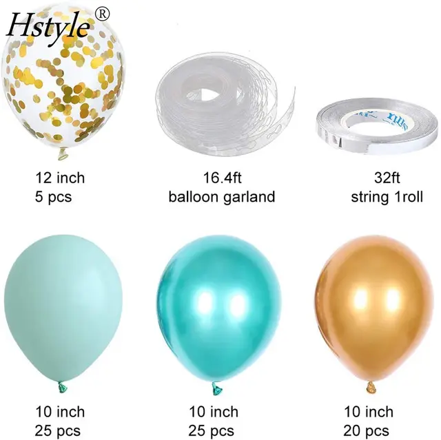 green Garland Party Decorations