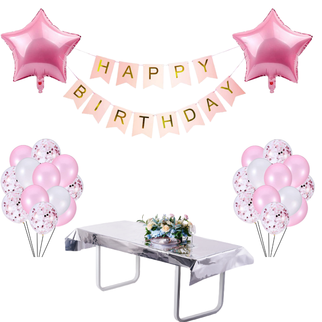 Birthday pink set