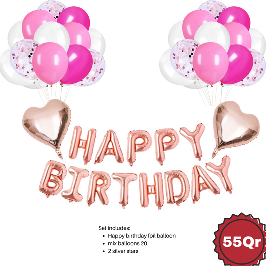 Pink Birthday set