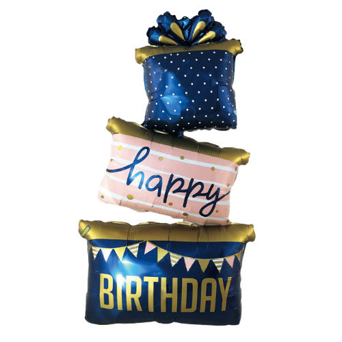 3 tier Birthday Cake Foil Balloon