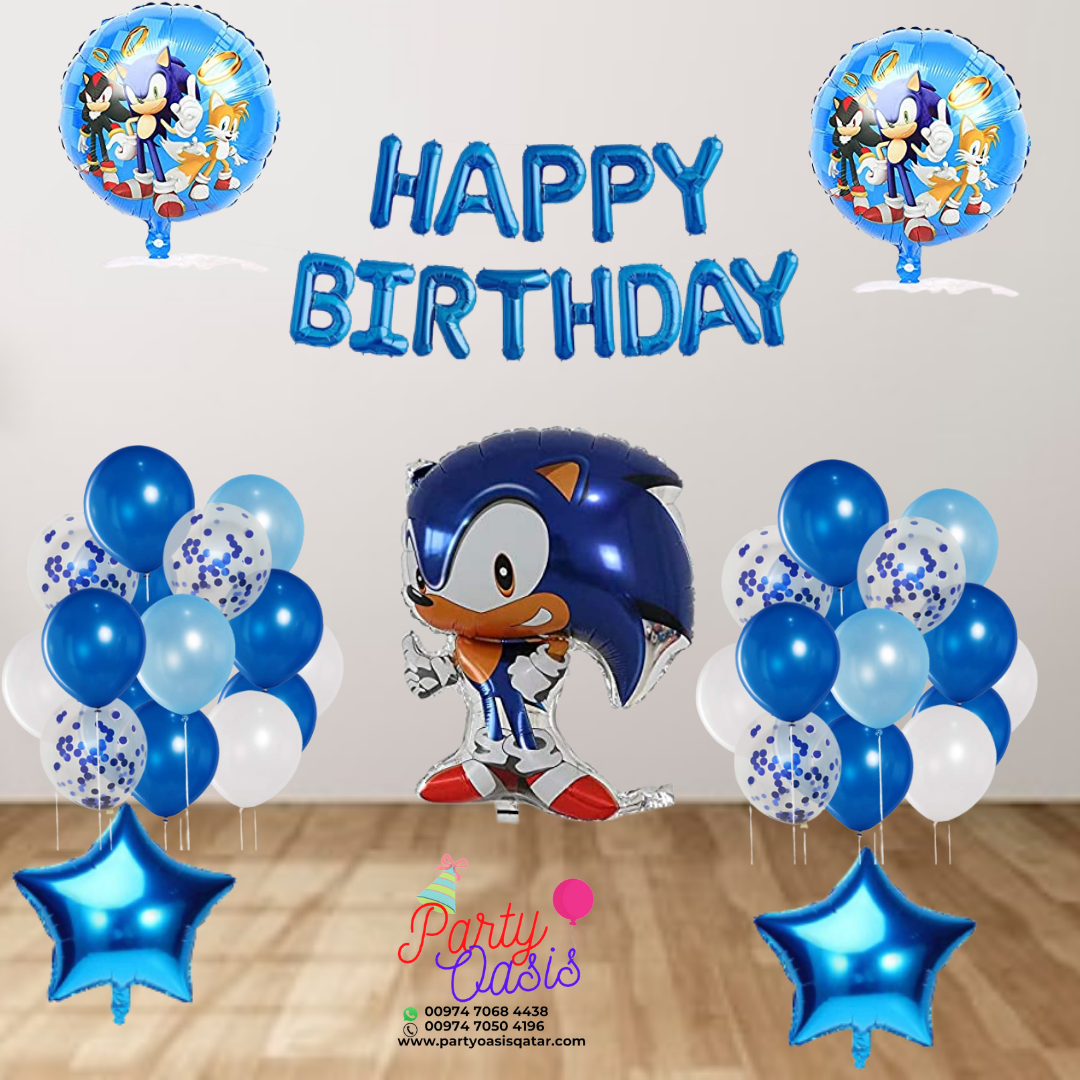 Sonic Birthday decorations