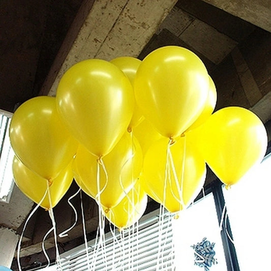 Pearl yellow balloons