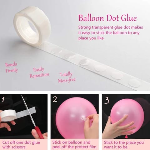 How To Use Glue Dots For Balloon, How To Stick Balloons On Wall