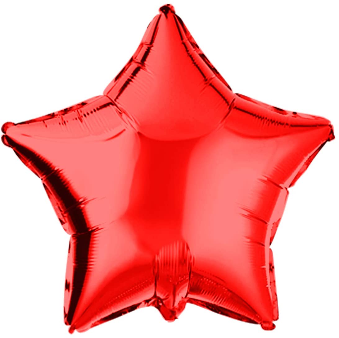 red Star Foil balloons