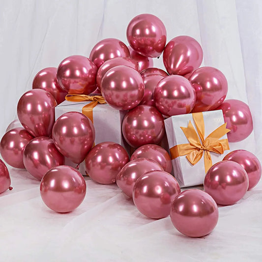 5 inch chrome pink balloon