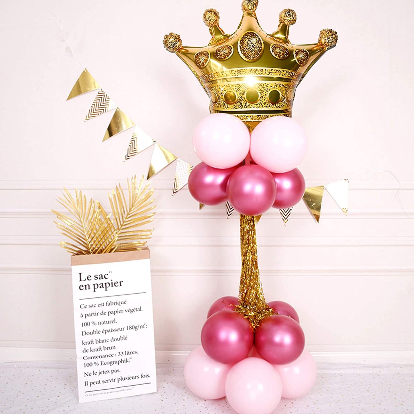 Big crown gold foil balloon