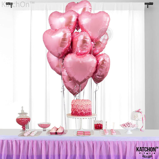 Pink heart foil balloon