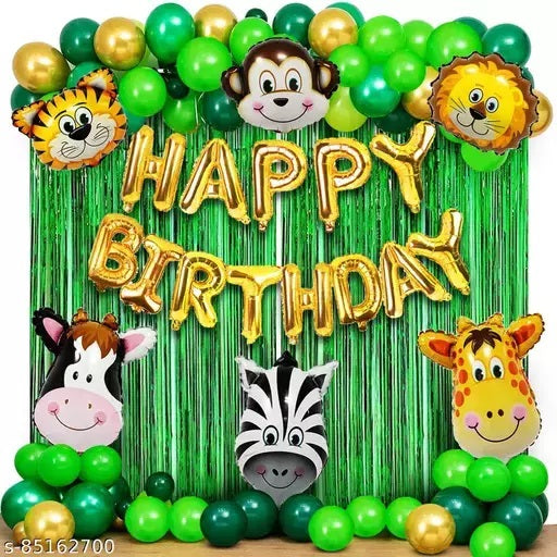 jungle Animal safari Theme Birthday Party Decorations Set