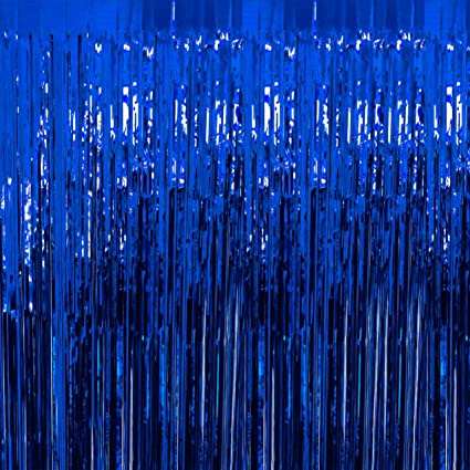 2m height *1m width backdrop Curtain foil - royal blue