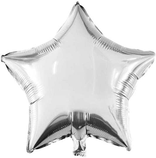 silver Star Foil balloons