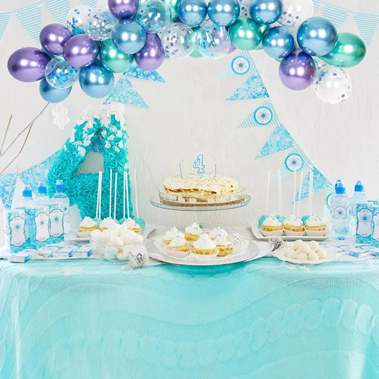Blue Garland Party Decorations