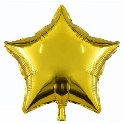 gold Star Foil balloons