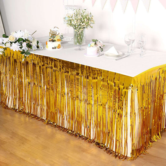 Gold foil Table skirts