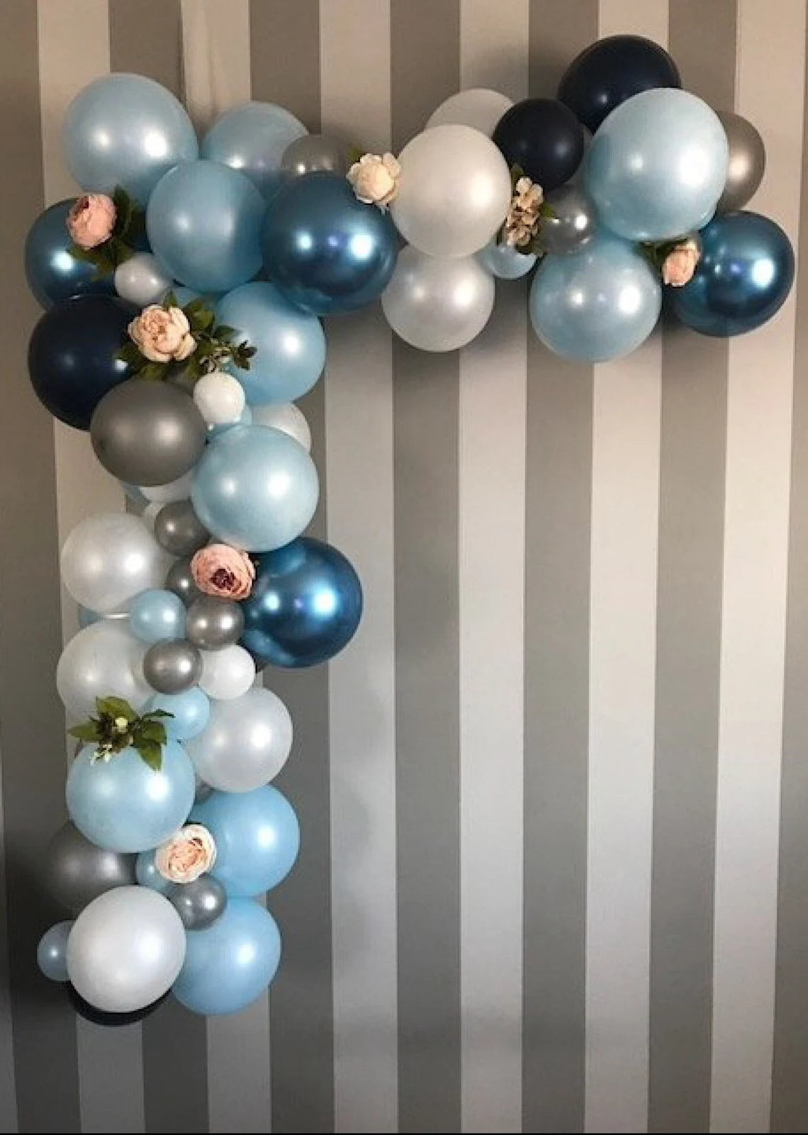blue mix garland