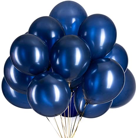 Navy blue balloons