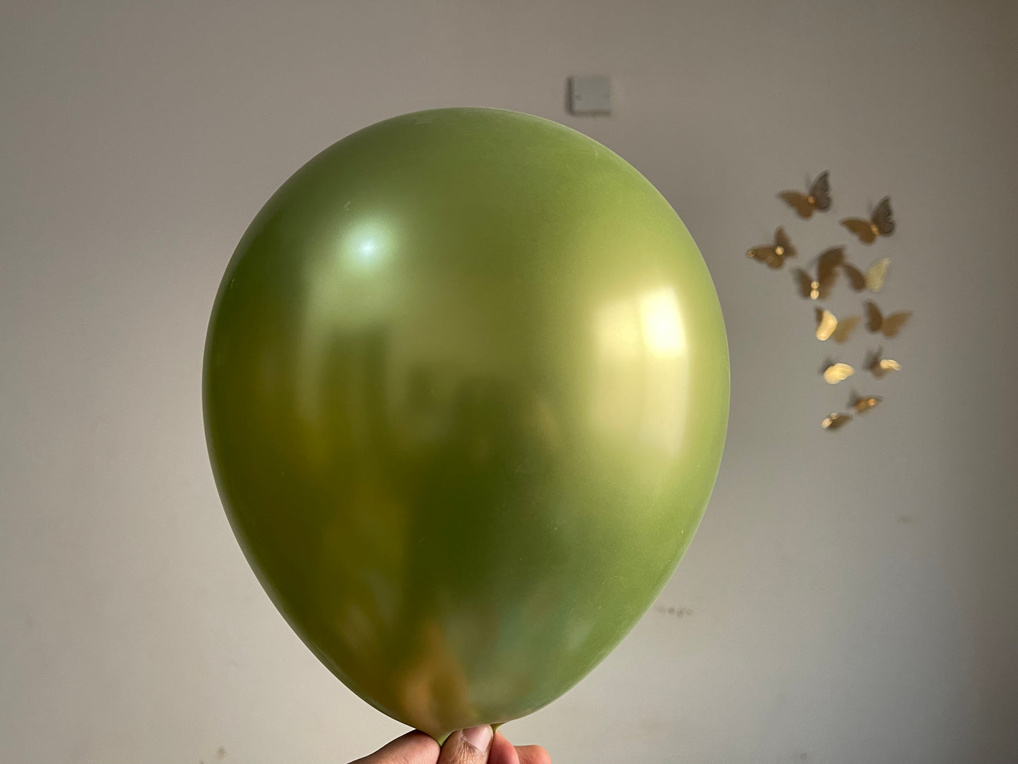 Lime green metallic chrome