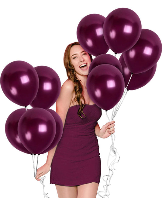 Burgundy plum balloon