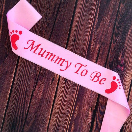 Baby shower Sash Mummy to be Sash pink