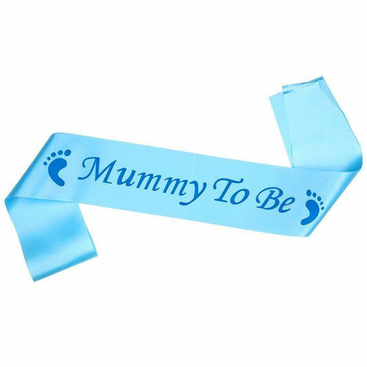 Baby shower Sash Mummy to be Sash blue