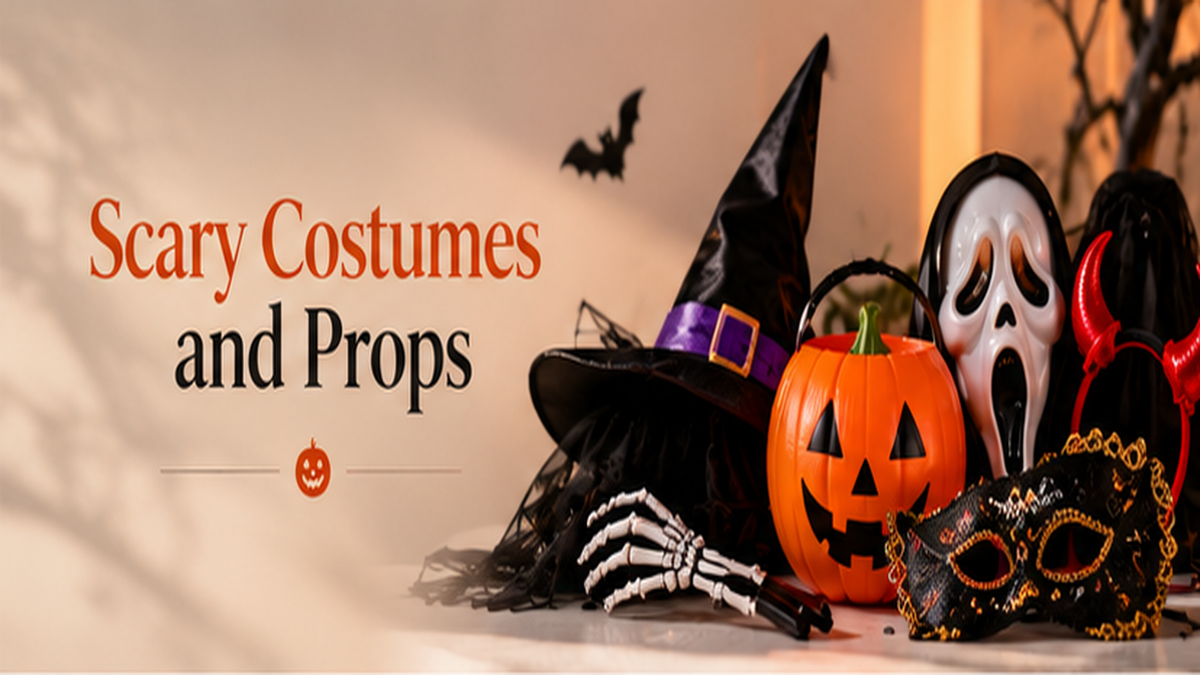 Scary costumes and props