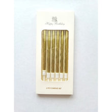 Gold candles - pack of 6