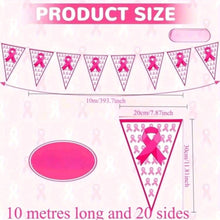 Breast Cancer Awareness Triangle Bunting Flags
