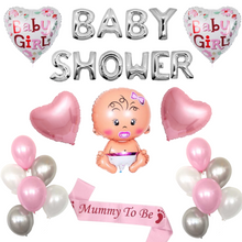Baby shower Pink silver theme