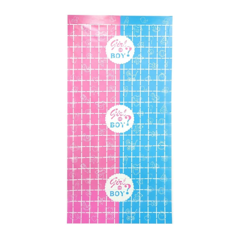 Gender Reveal Curtain Foil