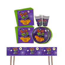 Trick Or Treat Plate Cup Disposable Set Table Ware Serves 10