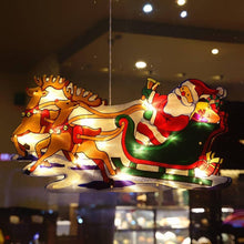 Christmas Hanging Ornament Light Up - Santa Sledge ( Batteries Not Included)