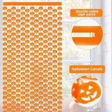 Foil Fringe Curtains Pumpkin Wall Decor