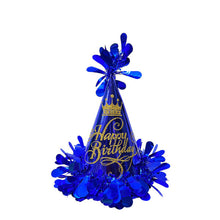 34 cm Blue Birthday Party Hat