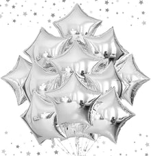 Silver Star Foil Balloons 18 Inches
