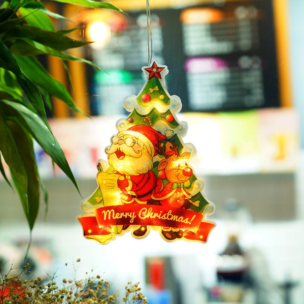 Christmas Hanging Ornament Light Up -Tree  (Batteries Not Included)