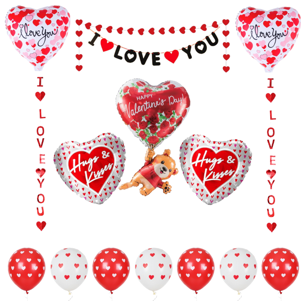 Love Day - I Love You Balloon Decoration Set