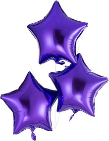 Purple Star Foil Balloons 18 Inches
